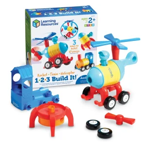 1-2-3 Build it rocket train/helicopter – Learning resources
