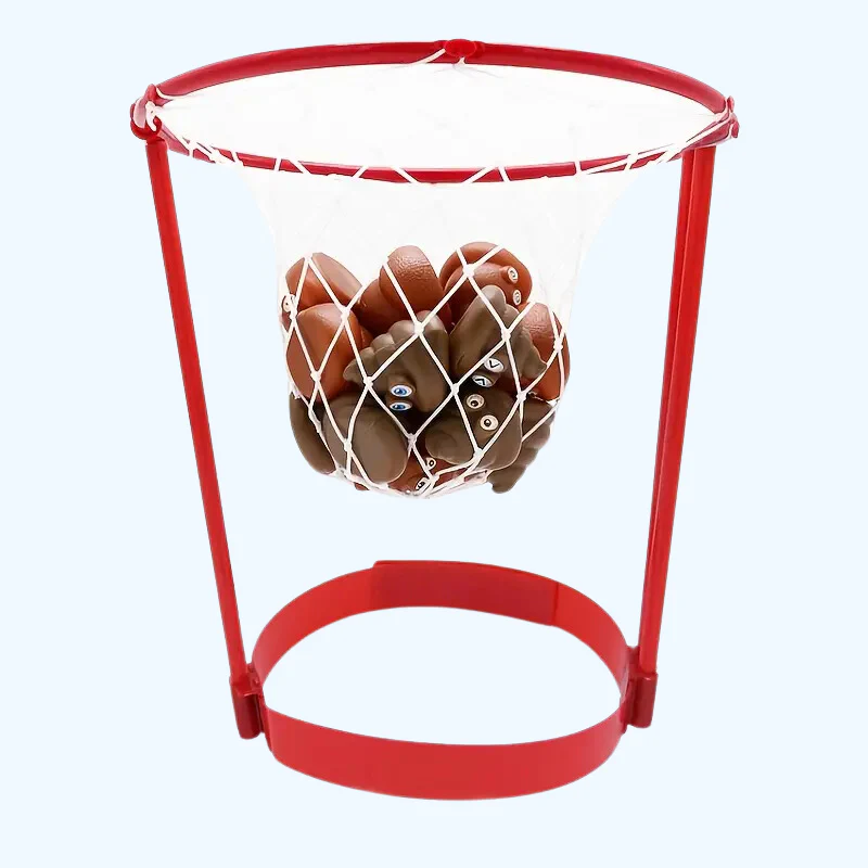 1 Frame 20 Ballen Hoepel Wedstrijd | Hoofd Top Poep | Kerst Gag Cadeau Hoepel Ballenspel | Feest & Carnavalsplezier - Afbeelding 2