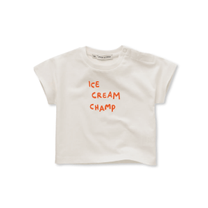 Baby t-shirt ice cream – off-white – Sproet & Sprout