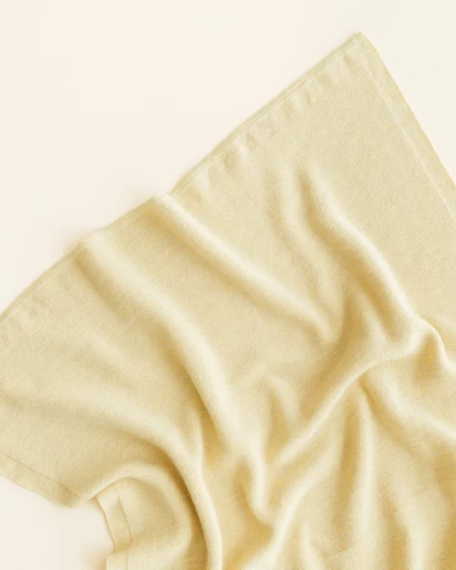Deken Felix Light Yellow – Hvid - Afbeelding 3