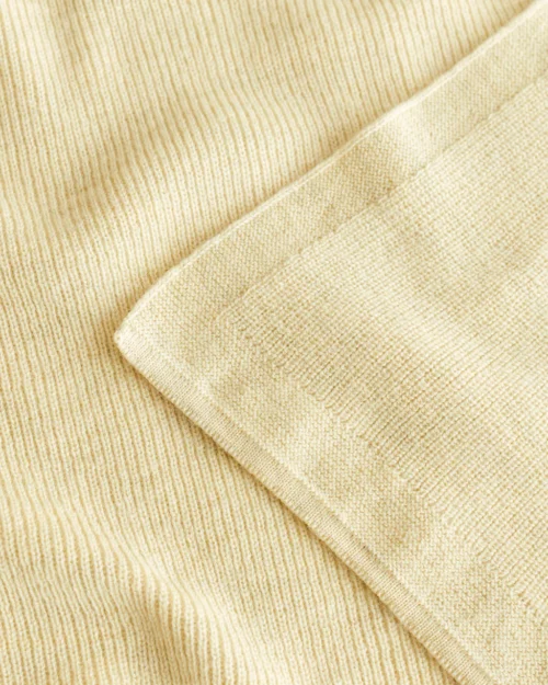 Deken Felix Light Yellow – Hvid - Afbeelding 4