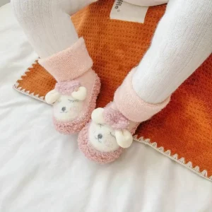 Baby Cartoon Pluche Katoenen Peuterschoenen | Winter Warm Verdikte Wandelschoenen Zachte Zool Antislip Vloerschoenen 0-2 jaar