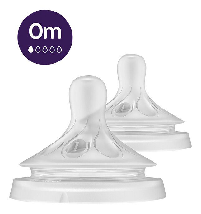 Natural zuigspeen 0m natural response 2 stuks – Philips Avent