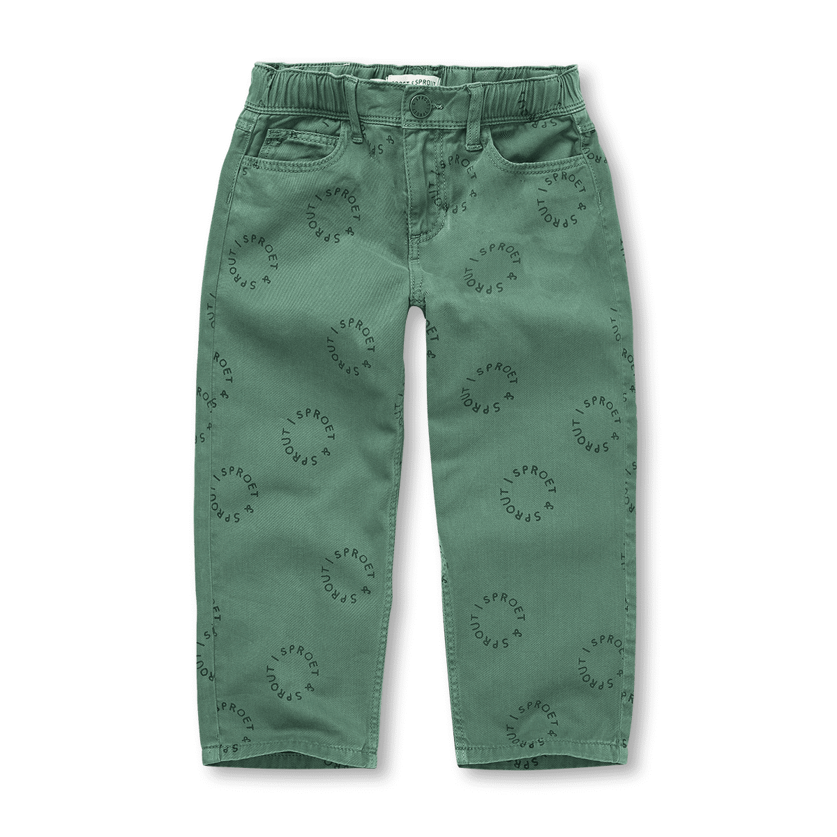 Pants Demin Green – Evergreen – Sproet & Sprout