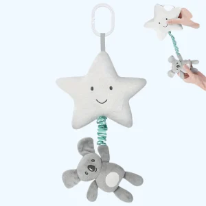 Zachte Pluche Pentagram Muziek Speelgoed voor Baby's | Hangend Bed en Kinderwagen Speelgoed, Geschikt voor 0-3 Jaar, Gemaakt van Polyestervezel
