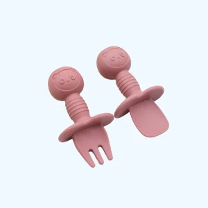 Schattige Lepel en Vork, Korte Lepel en Vork, Voedselveilig Lepel en Vork Tafelware Set