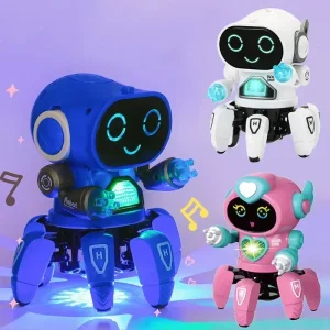 Kids Glow Music Educatief Speelgoed – Muzikale Dansende Robot met LED voor Baby's & Kinderen