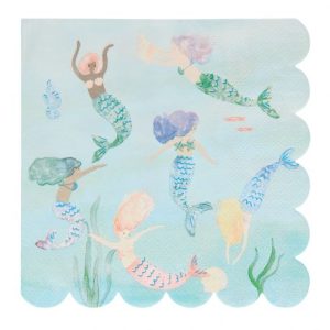 Swimming mermaids servetten – Meri Meri