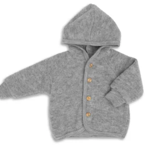 Wollen jas – Light grey Mélange – Engel Natur